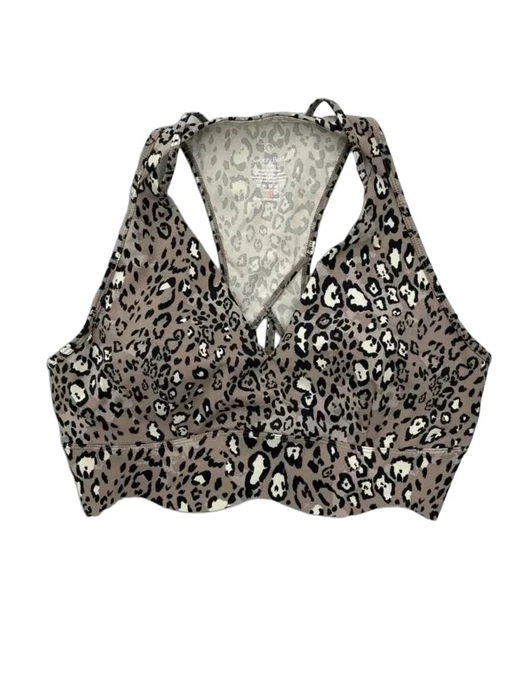 Sweaty Betty Leopard Print Sports Bra Racerback